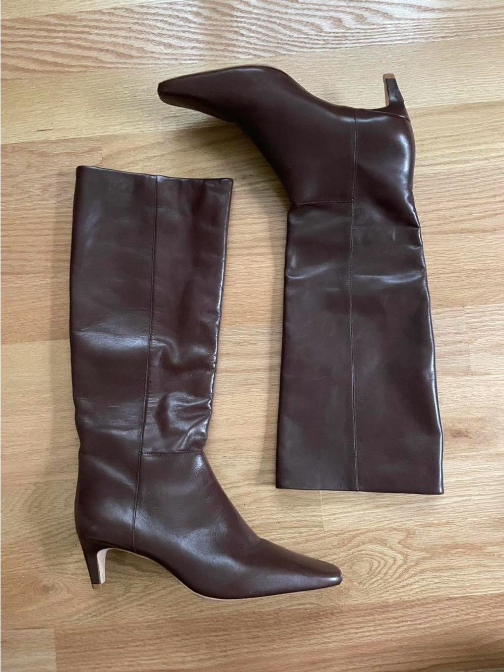 Brown Knee-High Leather Boots 10.5
